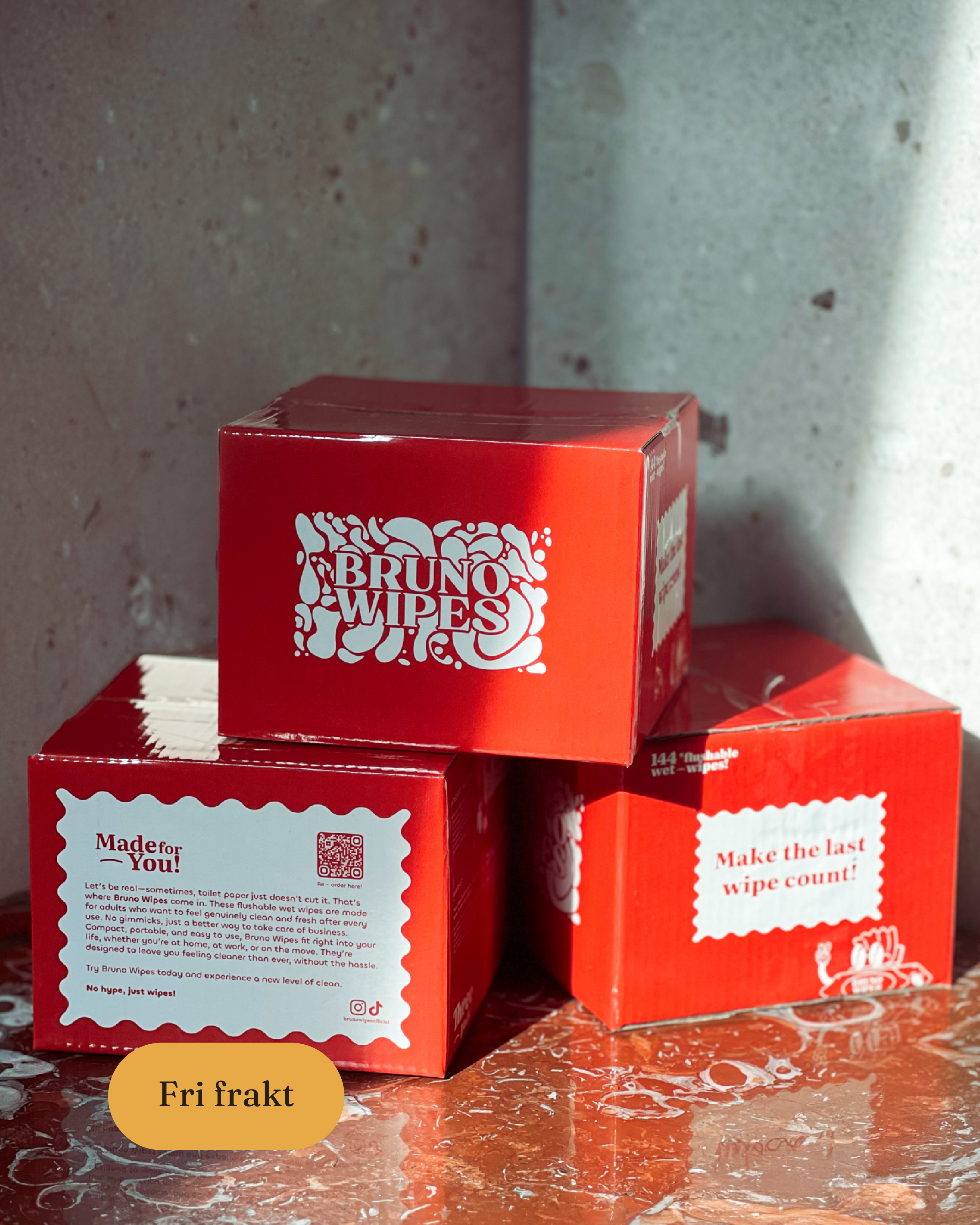 Bruno Wipes 9-pack (3 boxar)