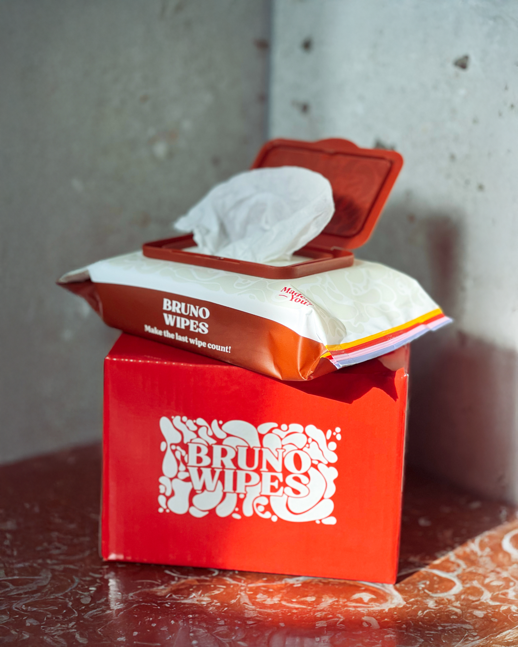 Bruno Wipes 3-pack (1 box)